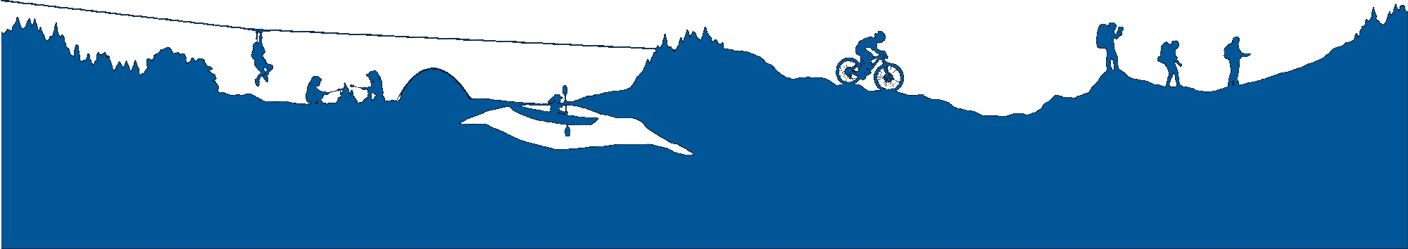 Outdoor adventure silhouettes